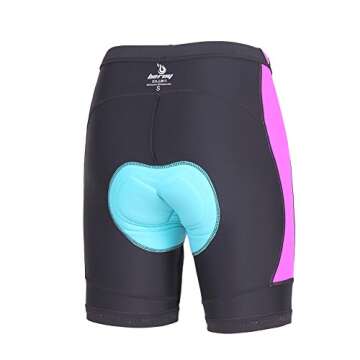 Beroy Women’s Bike Shorts with 3D Gel Padding for Cycling