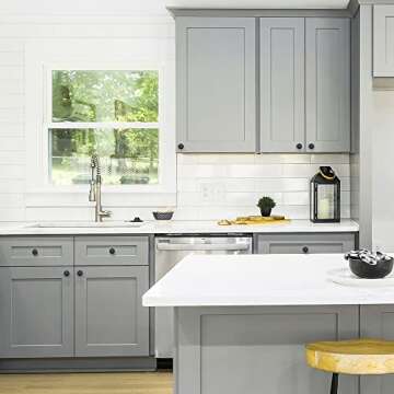 Ravinte Durable Matte Black Cabinet Knobs for Home Decor