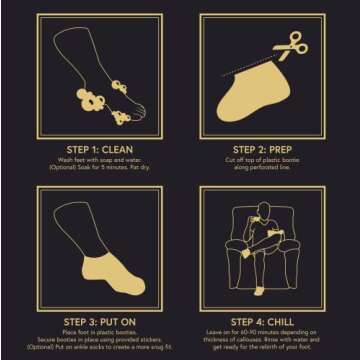 Phoenix Foot Peel for Men - Extra Strength Treatment