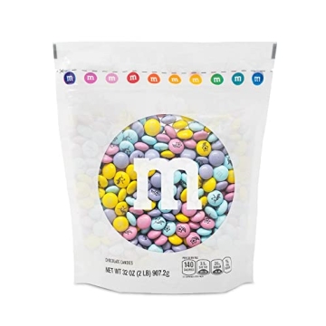 M&M’S Unicorn Printed Milk Chocolate Candy - 2lbs of Bulk M&M'S in a Resealable Pack, For Birthday...