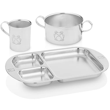Children's Premium Stainless Steel Dinnerware Set for Kids
