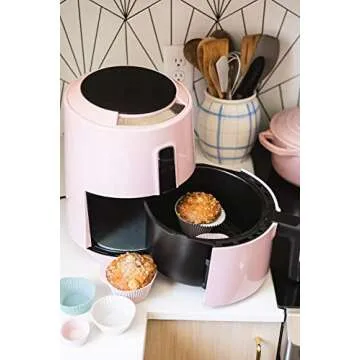 The Silicone Kitchen Reusable Silicone Baking Cup Silicone Muffin Liners for Cupcakes, BPA Free, Regular, 24 Pack, Pink Gray Blue