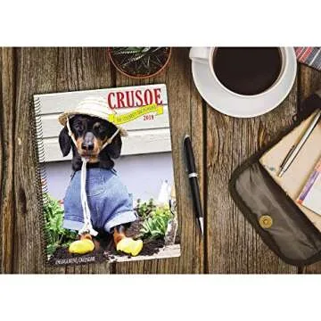 Crusoe the Celebrity Dachshund 2019 Engagement Calendar