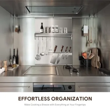 Stainless Steel Range Backsplash with Storage Shelf