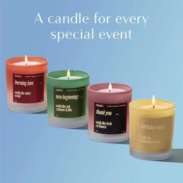 Benevolence LA Thank You Scented Soy Candle, 10 oz, 40-50 Hour Burn, Thank You Candle, Thank You Gifts for Women, Appreciation Gifts, Thank You Gifts for Coworkers, Premium Natural Soy Candles