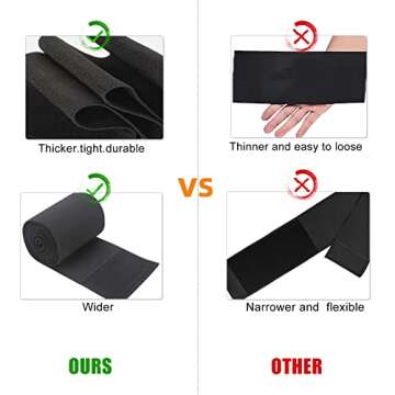 Bicico Waist Trainer Belt for Women, Waist Trimmer Weight Loss Belt, Sport Sweat Workout Body Shaper Sauna Black