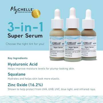 MyCHELLE Light/Medium 3-in-1 Super Serum for Healthy Skin