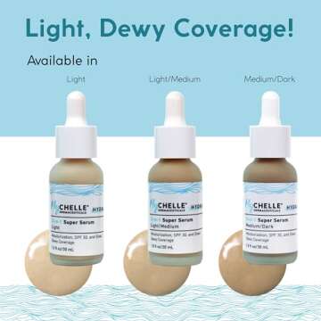 MyCHELLE Light/Medium 3-in-1 Super Serum for Healthy Skin