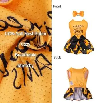CuteBone Dog Mesh Dress Summer Outfit for Small Dogs