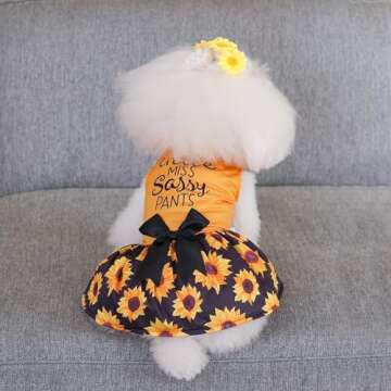 CuteBone Dog Mesh Dress Summer Outfit for Small Dogs