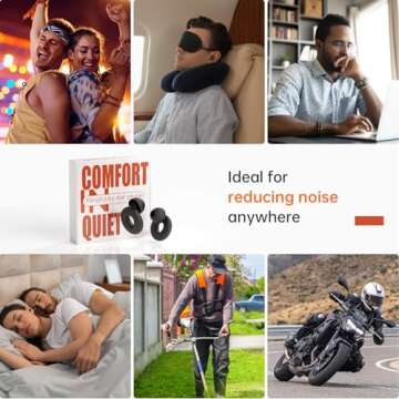 Kinglucky Noise Cancelling Ear Plugs for Sleeping and Travel