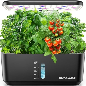 Indoor Hydroponic Garden System with LED Grow Light