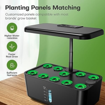 Indoor Hydroponic Garden System with LED Grow Light