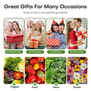 Indoor Hydroponic Garden System with LED Grow Light