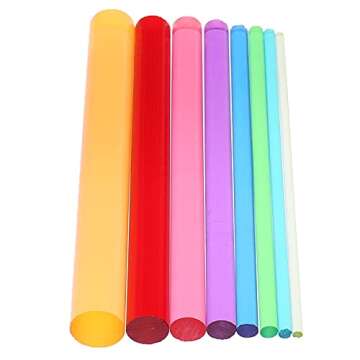 Warmshine 16 Pcs Mandala Dotting Tools, Acrylic Rods Mandala Painting Dotting Pen Set Rocks Painting Clay DIY Nail Art Dotting Supplies