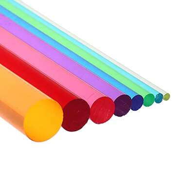 Warmshine 16 Pcs Mandala Dotting Tools, Acrylic Rods Mandala Painting Dotting Pen Set Rocks Painting Clay DIY Nail Art Dotting Supplies