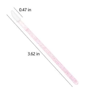 300 PCS Eyelash Extension Supplies Kit, Disposable Micro Swab Brush, Eyebrow Spoolie, Lip Brush, Mascara Wand Applicator (Pink Sets)