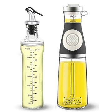 Versatile Cooking Olive Oil Dispenser with Measurement & Spray Function