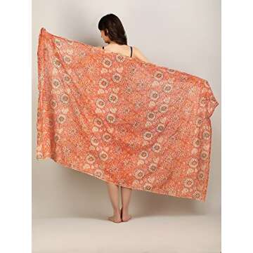 Arayna Women's Cotton Long Beach Wrap Cover Up