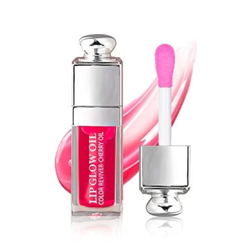 Hydrating Raspberry Lip Oil Gloss for Nourishing Shine