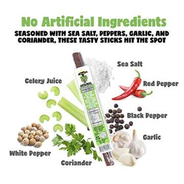 Original, Sogo Snacks, No Sugar, 100% Grass-fed & Grass-finished, Non-GMO Beef Sticks. No Added Nitrates, Gluten, Soy, MSG, Dairy, Nuts. Keto, Whole, Paleo Friendly (Original, 1-oz, 12 Count)