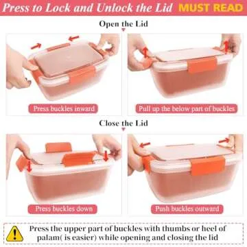 Shopwithgreen 68oz Berry Keeper Fruit Storage Container - Fresh Food Saver with Lid