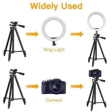 12" Ring Light with Tripod for YouTube and TikTok