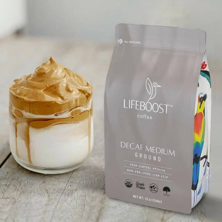 Organic Low Acid Decaf Coffee - Lifeboost 12oz