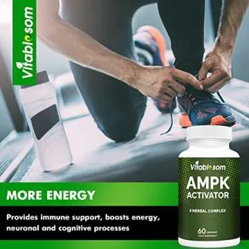 Vitablosom AMPK Activator Supplement, 5 in 1 Jiaogulan Gynostemma AMPK Metabolic Activator 60 Vegetarian Capsules