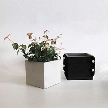Square Plant Concrete Molds for DIY Crafts