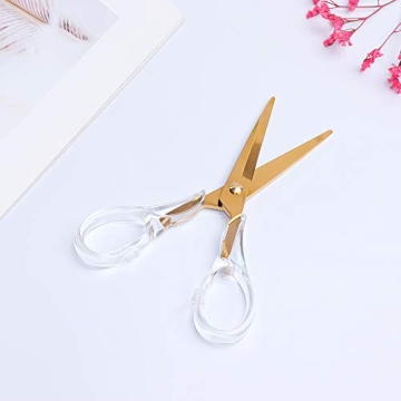 Stylish Gold Multipurpose Scissors for Office and Crafts