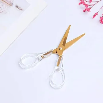 Stylish Gold Multipurpose Scissors for Office and Crafts
