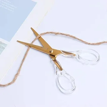 Stylish Gold Multipurpose Scissors for Office and Crafts