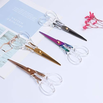Stylish Gold Multipurpose Scissors for Office and Crafts