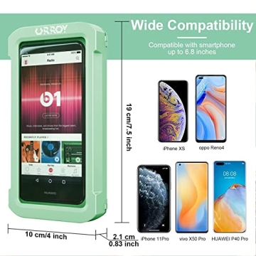 URROY Waterproof Shower Phone Holder with 360° Rotation