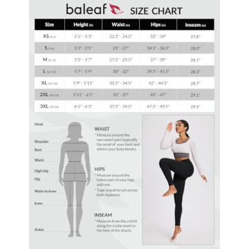 BALEAF Fleece Lined Winter Leggings for Women