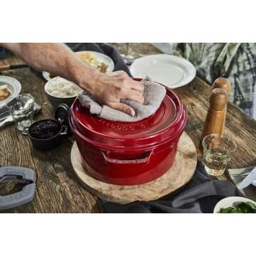 7-Qt. Round Dutch Oven Color: Cherry