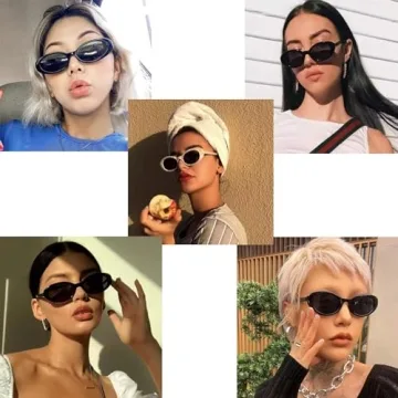 JieJieko Retro Oval Sunglasses UV400 Protection for Everyone