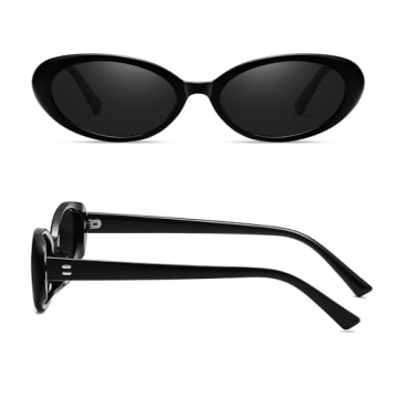 JieJieko Retro Oval Sunglasses UV400 Protection for Everyone