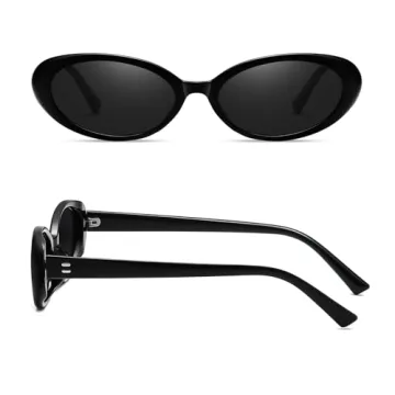 JieJieko Retro Oval Sunglasses UV400 Protection for Everyone