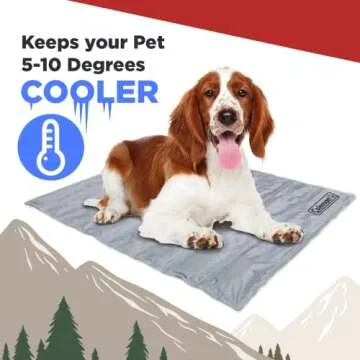 Coleman Pressure Activated Comfort Cooling Gel Pet Pad Mat in Medium 24"x30", for Medium Pets, Keep ...