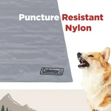 Coleman Pressure Activated Comfort Cooling Gel Pet Pad Mat in Medium 24"x30", for Medium Pets, Keep Your pet Cool, and Reduce Joint Pain. Year Round Use 100% Safe Non-Toxic Materials, Silver