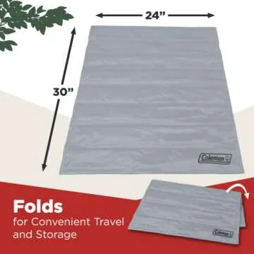 Coleman Pressure Activated Comfort Cooling Gel Pet Pad Mat in Medium 24"x30", for Medium Pets, Keep Your pet Cool, and Reduce Joint Pain. Year Round Use 100% Safe Non-Toxic Materials, Silver