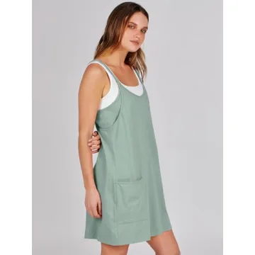 ANRABESS Summer Mini Romper Dress for Active Women