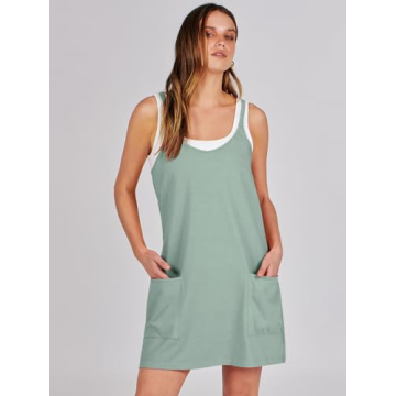 ANRABESS Summer Mini Romper Dress for Active Women