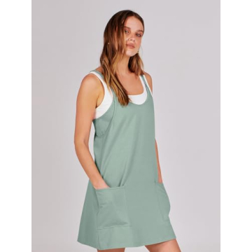 ANRABESS Summer Mini Romper Dress for Active Women