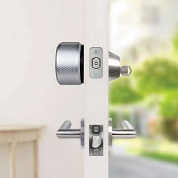 august Smart Lock Pro + Connect Wi-Fi Bridge, 3rd gen - Dark Gray, Compatible with Alexa, HomeKit & Zwave, Now With Smart Keypad for secure code entry