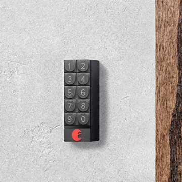 august Smart Lock Pro + Connect Wi-Fi Bridge, 3rd gen - Dark Gray, Compatible with Alexa, HomeKit & Zwave, Now With Smart Keypad for secure code entry