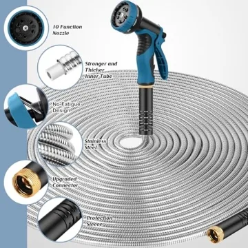 Advinski 100FT Garden Hose Lightweight No-Kink Durable