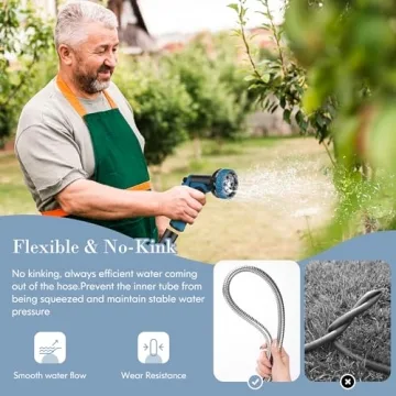 Advinski 100FT Garden Hose Lightweight No-Kink Durable